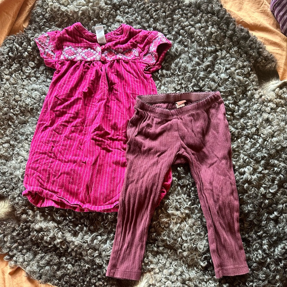 Tea collection dress and pants size 3